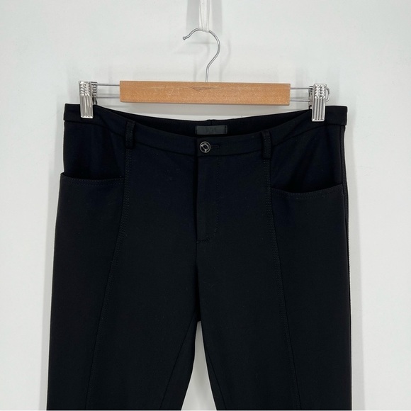 ATM ANTHONY THOMAS MELILLO Ponte Mid-rise Moto Pants In Black Size 4 - Picture 7 of 12